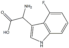 AMINO-(4-FLUORO-INDOL-3-YL)-ACETIC ACID Struktur