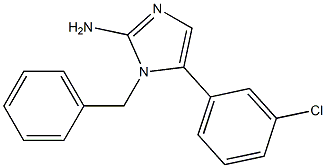 1-BENZYL-5-(3-CHLORO-PHENYL)-1H-IMIDAZOL-2-YLAMINE Struktur