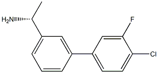 (1R)-1-[3-(4-CHLORO-3-FLUOROPHENYL)PHENYL]ETHYLAMINE Struktur