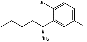 (1R)-1-(2-BROMO-5-FLUOROPHENYL)PENTYLAMINE Struktur