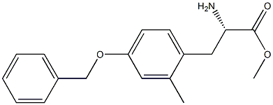 METHYL (2S)-2-AMINO-3-[2-METHYL-4-(PHENYLMETHOXY)PHENYL]PROPANOATE Struktur