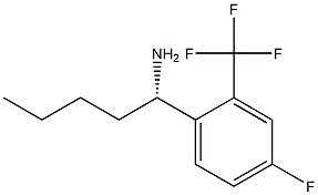 (1S)-1-[4-FLUORO-2-(TRIFLUOROMETHYL)PHENYL]PENTYLAMINE Struktur