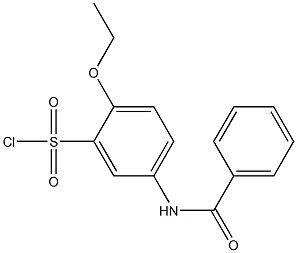 5-BENZOYLAMINO-2-ETHOXY-BENZENESULFONYL CHLORIDE Struktur