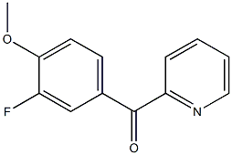 2-(3-FLUORO-4-METHOXYBENZOYL)PYRIDINE Struktur