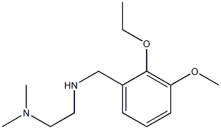 N'-(2-ETHOXY-3-METHOXYBENZYL)-N,N-DIMETHYLETHANE-1,2-DIAMINE Struktur