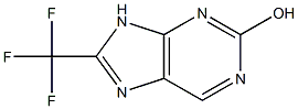 8-(TRIFLUOROMETHYL)-9H-PURIN-2-OL Struktur