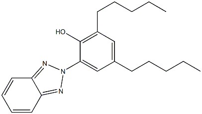 2-(2'-HYDROXY-3',5'-DIPENTYLPHENYL)BENZOTRIAZOLE Struktur