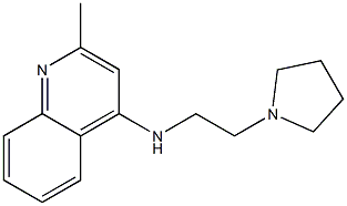 2-METHYL-4-[2-(PYRROLIDIN-1-YL)ETHYL]AMINOQUINOLINE Struktur