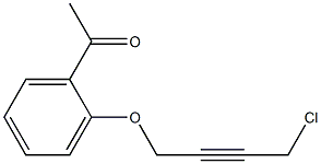 1-[2-(4-CHLORO-BUT-2-YNYLOXY)-PHENYL]-ETHANONE Struktur