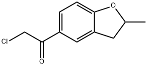 2-CHLORO-1-(2-METHYL-2,3-DIHYDRO-BENZOFURAN-5-YL)-ETHANONE Struktur