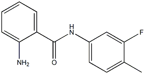 2-AMINO-N-(3-FLUORO-4-METHYLPHENYL)BENZAMIDE Struktur