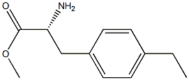 METHYL (2R)-2-AMINO-3-(4-ETHYLPHENYL)PROPANOATE Struktur