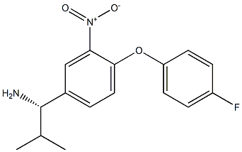 (1S)-1-[4-(4-FLUOROPHENOXY)-3-NITROPHENYL]-2-METHYLPROPYLAMINE Struktur