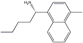 (1S)-1-(4-METHYLNAPHTHYL)PENTYLAMINE Struktur