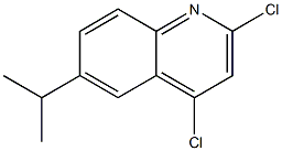 2,4-DICHLORO-6-ISOPROPYLQUINOLINE Struktur