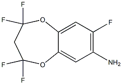 2,2,4,4,8-PENTAFLUOR-3,4-DIHYDRO-2H-BENZO[B-1,4]-DIOXEPIN-7-YLAMIN Struktur