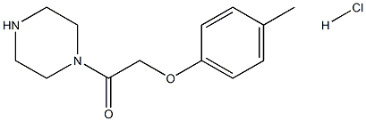 1-PIPERAZIN-1-YL-2-P-TOLYLOXY-ETHANONE HCL Struktur