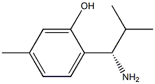 2-((1S)-1-AMINO-2-METHYLPROPYL)-5-METHYLPHENOL Struktur