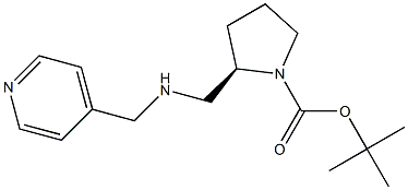 (R)-1-BOC-2-([(PYRIDIN-4-YLMETHYL)-AMINO]-METHYL)-PYRROLIDINE Struktur