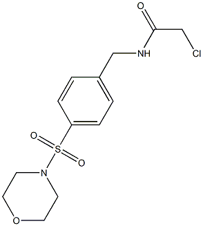 2-CHLORO-N-[4-(MORPHOLIN-4-YLSULFONYL)BENZYL]ACETAMIDE Struktur