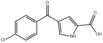 4-(4-CHLOROBENZOYL)-1H-PYRROLE-2-CARBOXYLIC ACID Struktur