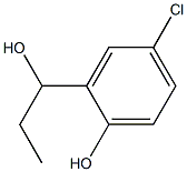 4-CHLORO-2-(1-HYDROXYPROPYL)PHENOL Struktur