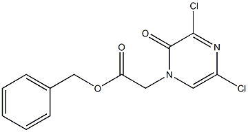 (3,5-DICHLORO-2-OXO-2H-PYRAZIN-1-YL)-ACETIC ACID BENZYL ESTER Struktur