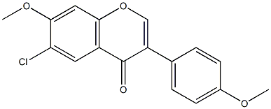 6-CHLORO-4',7-DIMETHOXYISOFLAVONE Struktur