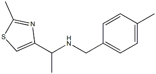 (4-METHYL-BENZYL)-[1-(2-METHYL-THIAZOL-4-YL)-ETHYL]-AMINE Struktur