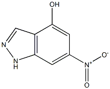 4-HYDROXY-6-NITRO (1H)INDAZOLE Struktur