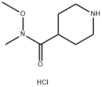 4-(METHOXY-METHYL-CARBAMOYL)PIPERIDINE HYDROCHLORIDE Struktur