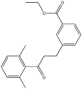 3-(3-CARBOETHOXYPHENYL)-2',6'-DIMETHYLPROPIOPHENONE Struktur