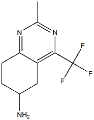 6-AMINO-5,6,7,8-TETRAHYDRO-2-METHYL-4-(TRIFLUOROMETHYL)QUINAZOLINE Struktur