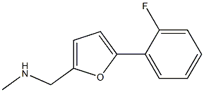 1-(5-(2-FLUOROPHENYL)-2-FURYL)-N-METHYLMETHANAMINE Struktur