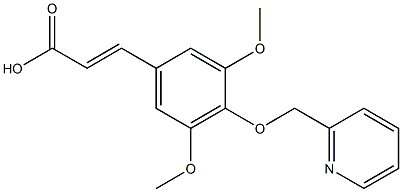 (2E)-3-[3,5-DIMETHOXY-4-(PYRIDIN-2-YLMETHOXY)PHENYL]ACRYLIC ACID Struktur