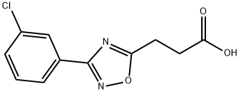 3-[3-(3-CHLOROPHENYL)-1,2,4-OXADIAZOL-5-YL]PROPANOIC ACID Struktur