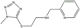 N-(2-((1-METHYL-1H-TETRAZOL-5-YL)THIO)ETHYL)-N-(PYRIDIN-2-YLMETHYL)AMINE Struktur