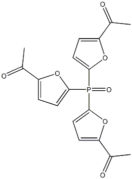 1-(5-[BIS-(5-ACETYL-FURAN-2-YL)-PHOSPHINOYL]-FURAN-2-YL)-ETHANONE Struktur