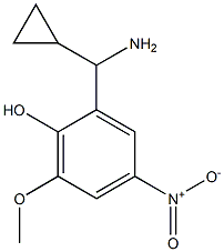 2-((1S)AMINOCYCLOPROPYLMETHYL)-6-METHOXY-4-NITROPHENOL Struktur