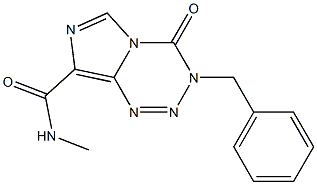 3-BENZYL-N-METHYL-4-OXO-3,4-DIHYDROIMIDAZO[5,1-D][1,2,3,5]TETRAZINE-8-CARBOXAMIDE Struktur