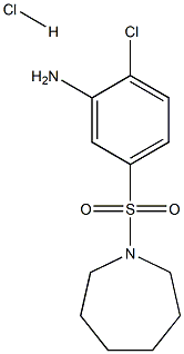 5-(AZEPAN-1-YLSULFONYL)-2-CHLOROANILINE HYDROCHLORIDE Struktur