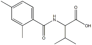 2-[(2,4-DIMETHYLBENZOYL)AMINO]-3-METHYLBUTANOIC ACID Struktur