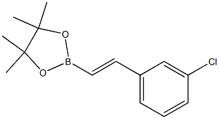 2-(E-2-(3-CHLOROPHENYL)VINYL)-4,4,5,5-TETRAMETHYL-1,3,2-DIOXABOROLANE Struktur