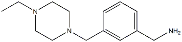 1-(3-[(4-ETHYLPIPERAZIN-1-YL)METHYL]PHENYL)METHANAMINE Struktur