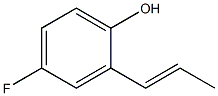 4-FLUORO-2-(2-METHYLVINYL)PHENOL Struktur