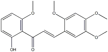 2'-HYDROXY-2,4,5,6'-TETRAMETHOXYCHALCONE Struktur