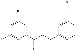 3-(3-CYANOPHENYL)-3',5'-DIFLUOROPROPIOPHENONE Struktur