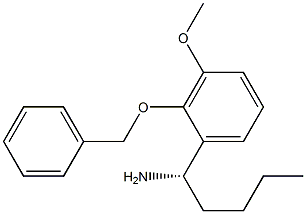 (1S)-1-[3-METHOXY-2-(PHENYLMETHOXY)PHENYL]PENTYLAMINE Struktur