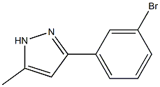 3-(3-BROMOPHENYL)-5-METHYL-1H-PYRAZOLE Struktur