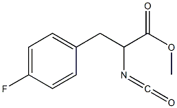 METHYL 3-(4-FLUOROPHENYL)-2-ISOCYANATOPROPIONATE Struktur